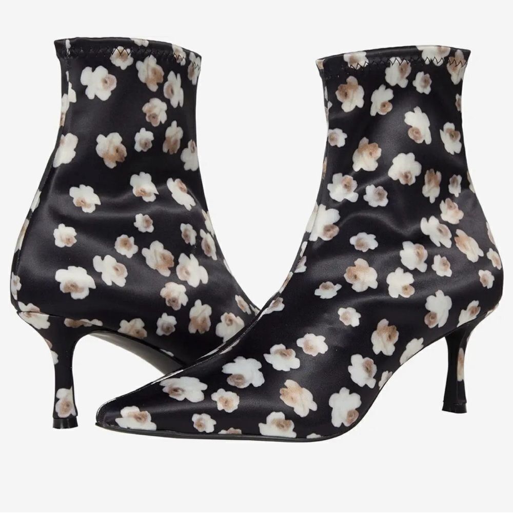 Senso Satin Ankle Boots Popcorn Print 7
